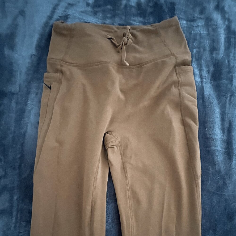 Women's Fleece Lined Pants Winter Thermal Warm Bootcut Flare Leggings Hiking Yog